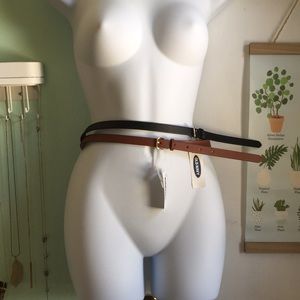 Two Belts: Black & Brown